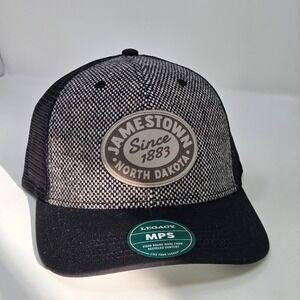 NEW Jamestown North Dakota 1883 Mesh Snapback Tan Black‎ Tweed Cap Legacy 92
